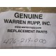 Warren Rupp 476-219-000 Inc Repair Kit 476219000