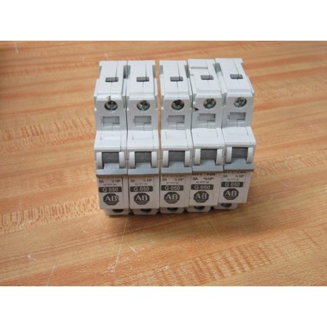 Allen Bradley 1492-CB1G050 Breaker 1492CB1G050 12HP (Pack of 5) - New No Box