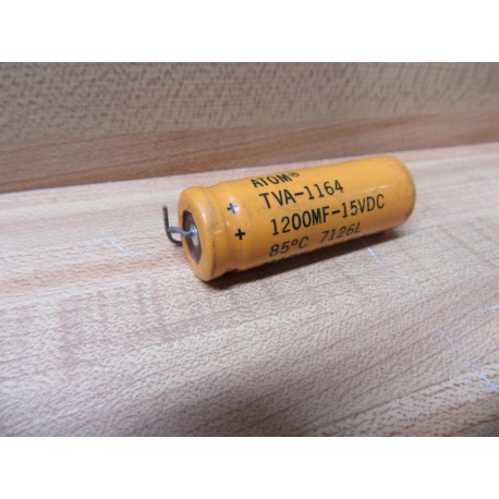 Sprague TVA-1164 Atom Capacitor TVA1164 1200MF 15VDC - New No Box