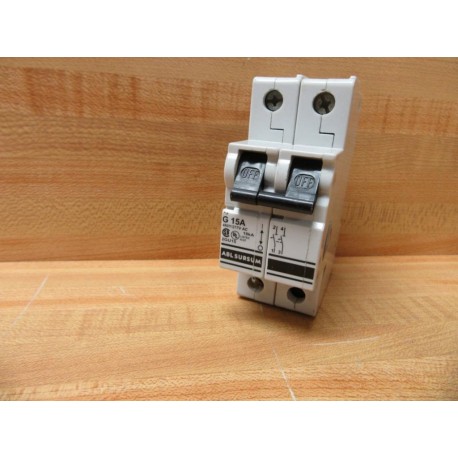 ABL Sursum 2GU15 Circuit Breaker 15A 2 Pole - Used