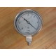 Bourdon Haenni W3807818 4" SS Liquid Filled Vacuum Gauge 0-30 inHg