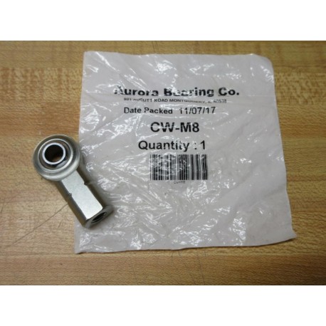 Aurora Bearing CW-M8 Spherical Rod End Bearing CWM8