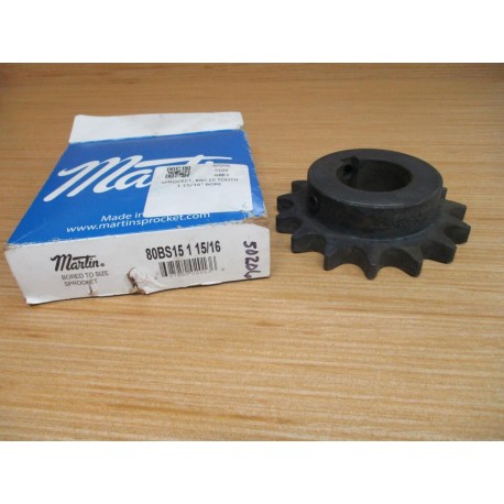 Martin 80BS15 1 1516 Sprocket 80BS1511516