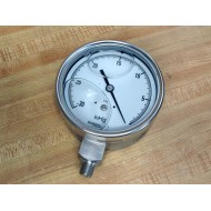 Bourdon Haenni M128022 4" SS Wet inHg Gauge M128022 - New No Box