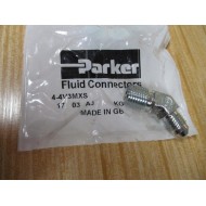 Parker 4-4V3MXS 37° Flare, Tube x BSPT 45° Elbow 44V3MXS