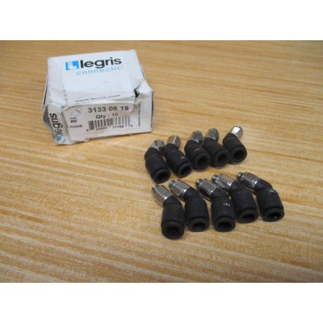 Parker Legris 3133 06 19 45° Elbow Fitting 31330619 (Pack of 10)
