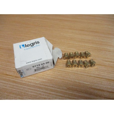 Legris 0112 04 00 Sleeve Nut 01120400 (Pack of 10)