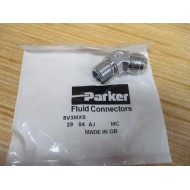 Parker 8V3MXS 37° Flare, Tube x BSPT 45° Elbow