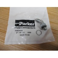 Parker 4V4OMXS 37° Flare, Tube x BSPP 45° Elbow 4V40MXS