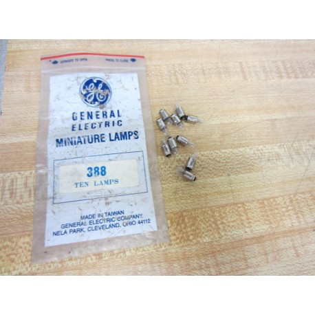 General Electric 388 GE Miniature Lamp Bulbs (Pack of 10)