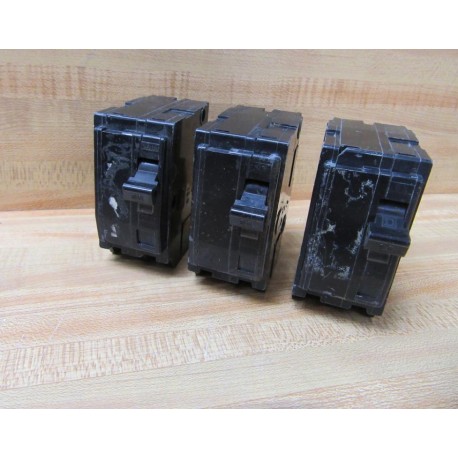 Square D QO-260 Circuit Breaker 2 Pole 60A QO260 (Pack of 3) - Used