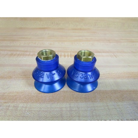 VI Cas VC32W-3-14NPT Vacuum Cup VC32W-3 (Pack of 2) - New No Box