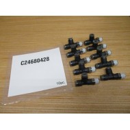 Norgren C24680428 Push-To-Connect Male Branch Tee (Pack of 10)