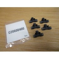Norgren C20600400 Push-To-Connect Union Tee (Pack of 5)