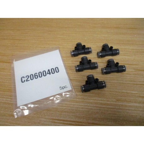 Norgren C20600400 Push-To-Connect Union Tee (Pack of 5)