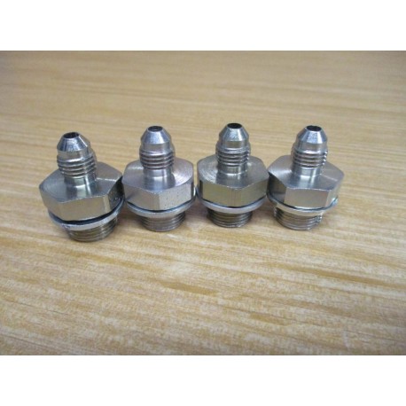 Parker 4-6F4OMXS Male 37° Flare, Tube x BSPP-ORR Fitting (Pack of 4)