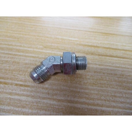Parker 6V4OMXS 37° Flare, Tube x BSPP 45°Elbow 6V40MXS - New No Box