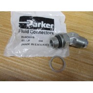 Parker 8V4OMXS 37° Flare, Tube x BSPP 45° Elbow 8V40MXS