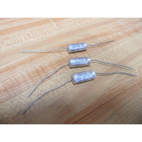 CDE 250-12 NLW Capacitor 250MFD 12WV  25012 (Pack of 3) - New No Box