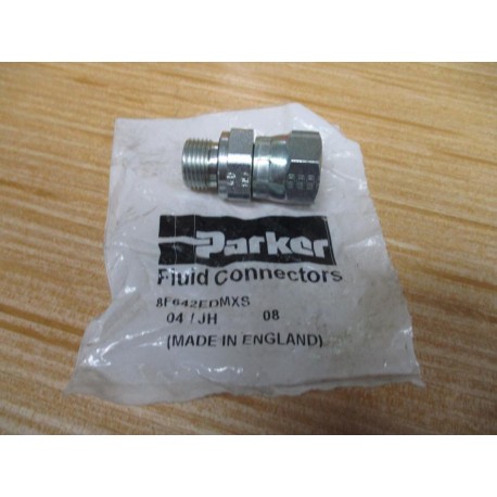 Parker 8F642EDMXS 37° Flare Swivel, Tube x BSPP Fitting