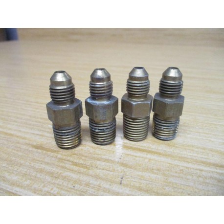 Parker 4-4FTX-B 37°Flare, Tube x NPT Fitting (Pack of 4) - Used