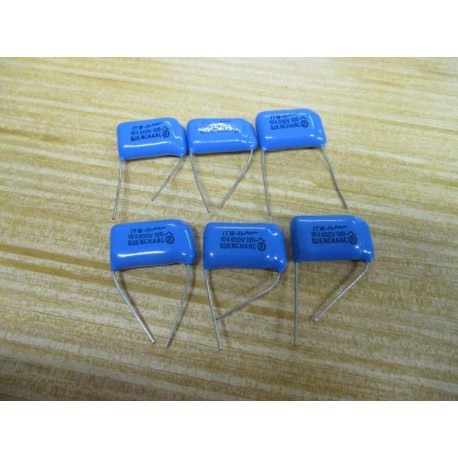 ITW 104 600V 100Ω Capacitor (Pack of 6) - New No Box