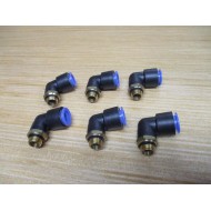 SMC KQL12-U02 90° Tube Fitting Elbow KQL12U02 (Pack of 6)