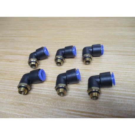 SMC KQL12-U02 90° Tube Fitting Elbow KQL12U02 (Pack of 6)