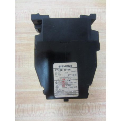 Siemens 3TH82 53-0A Contactor 3TH82530A - Used