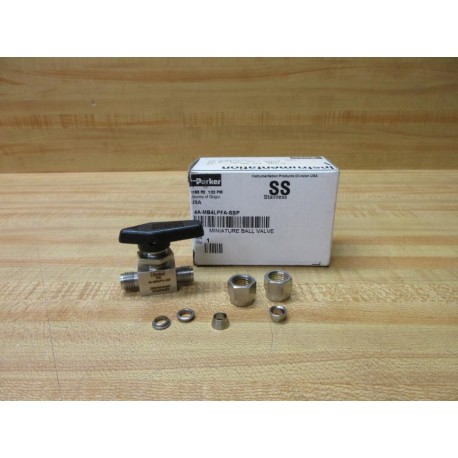 Parker 4A-MB4LPFA-SSP Miniature Ball Valve 4AMB4LPFASSP