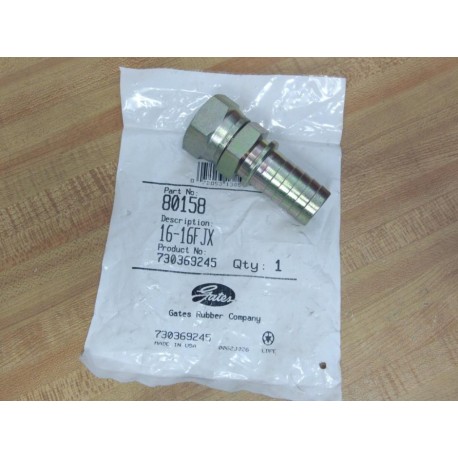 Gates 80158 Hydraulic Coupling 16-16FJX