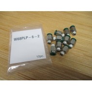 Parker W68PLP-6-2 Prestolok Tube Fitting W68PLP62 (Pack of 10)