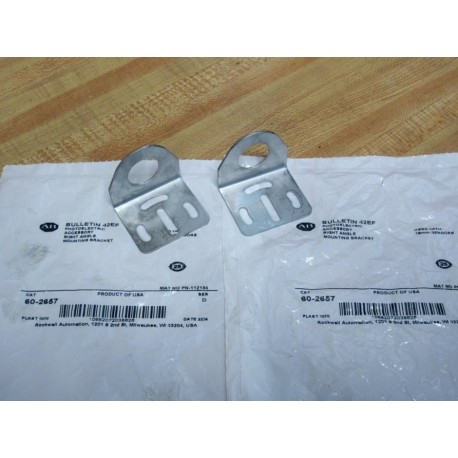 Allen Bradley 60-2657 Right Angle Mount Bracket 602657 (Pack of 2)