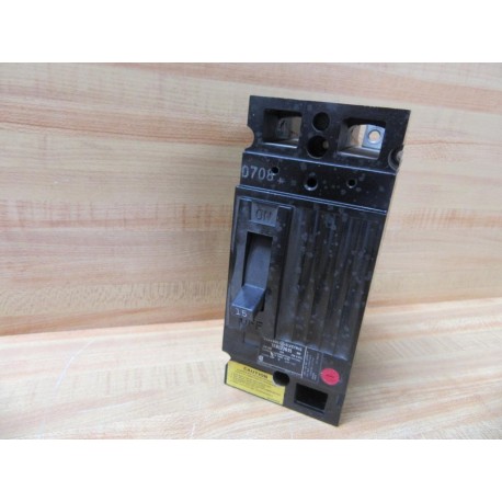 General Electric TEB122015 Circuit Breaker 15A 2P GE - Used