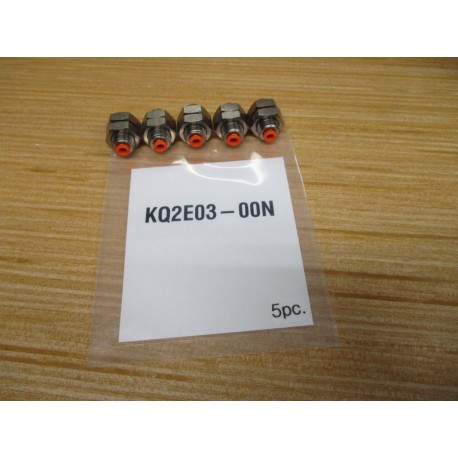 SMC KQ2E03-00N Bulkhead Union KQ2E0300N (Pack of 5)