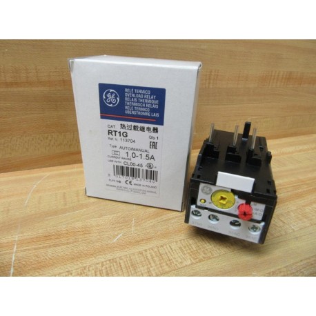 General Electric RT1G Overload Relay GE 113704