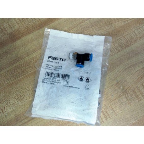 Festo QSMTL-18-6 Push-In Male Run Tee 153364 (Pack of 10)