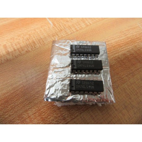 National Semiconductor DM74LS90N Integrated Circuit (Pack of 3) - New No Box