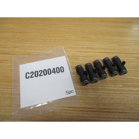 Norgren C20200400 Push-To-Connect Tube Union (Pack of 5)