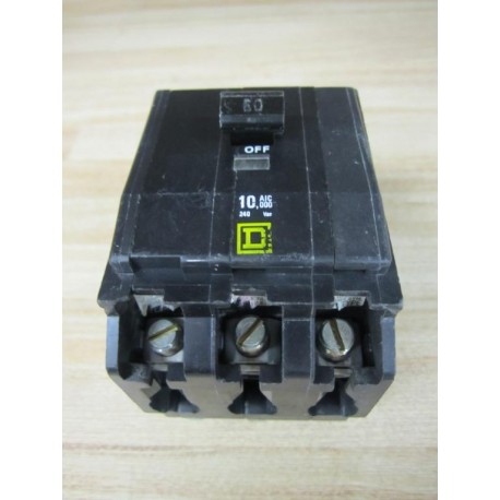 Square D QO360 Circuit Breaker 60A 3P - Used