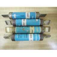 GE General Electric GF6B200 Class K5 Fuse Pack Of 4 - Used