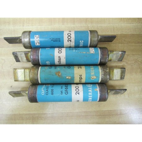 GE General Electric GF6B200 Class K5 Fuse Pack Of 4 - Used