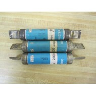 GE General Electric GF6B200 Class K5 Fuse Pack Of 3 - Used