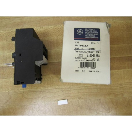 GE General Electric RTN1D Overload Relay