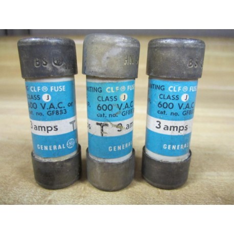 GE General Electric GF8B3 Fuse Tested (Pack of 3) - Used
