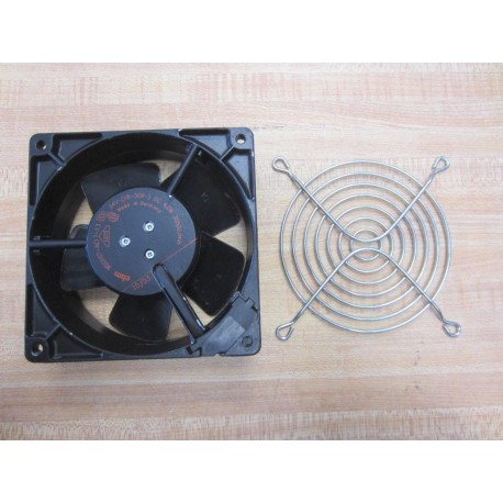 EBM W2G107-AE17-13 Fan 120mm 24VDC 4.0W 3050Umin W2G107AE1713 With Grill - Used