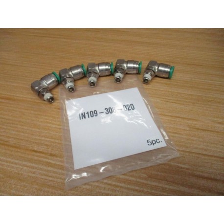 Numatics IN109-308-020 Tube Fitting Elbow IN109308020 (Pack of 5)