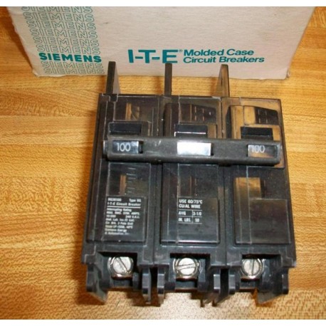 Siemens BQ3-B100 ITE Circuit Breaker 100A 3P BQ3B100