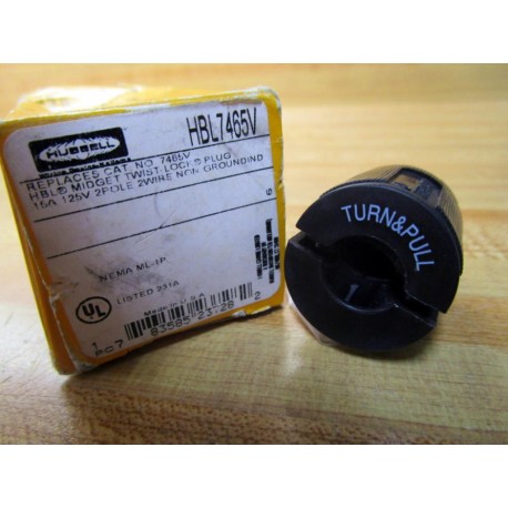 Hubbell HBL 7465V Twist-Lock Plug HBL7465V