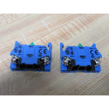 Idec HW-C10 Contact Block HWC10 (Pack of 2) - New No Box